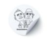Picture of Uncle Louie Heads 3x3 Inch Sticker 3 for $10