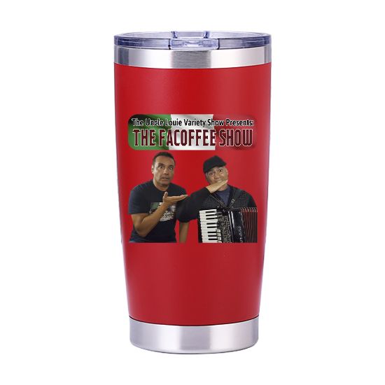 Picture of The Facoffee Show Italian Flag Red Stainless Steel Tumbler