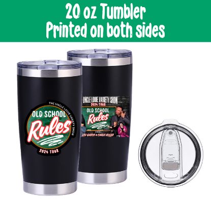Picture of 2024 Tour Old School Rules Black Stainless Steel Tumbler