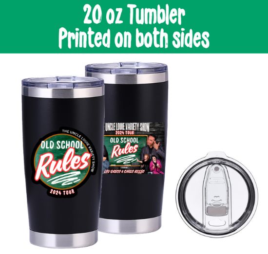 Picture of 2024 Tour Old School Rules Black Stainless Steel Tumbler